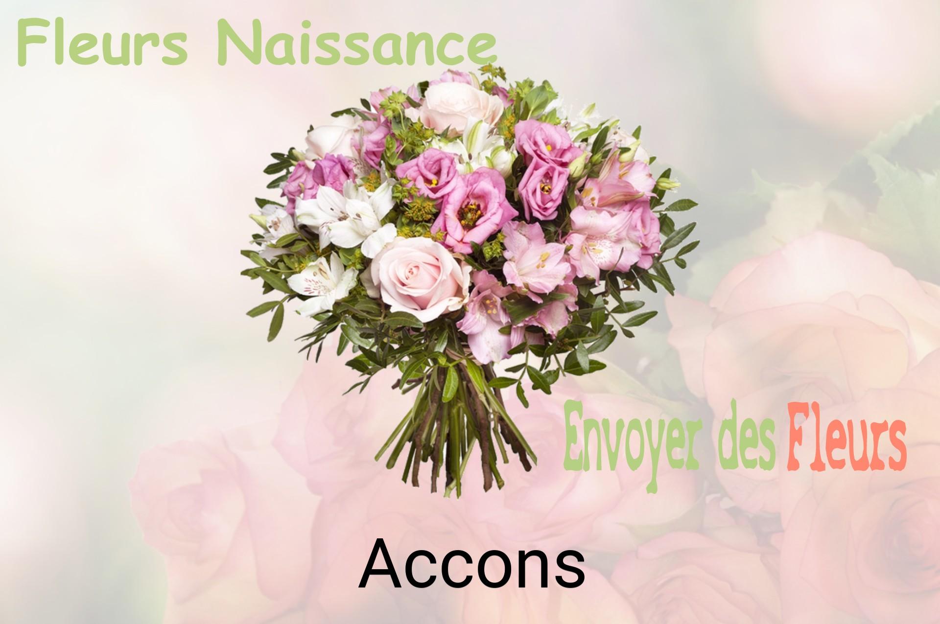 Bouquet de fleurs de naissance livré à Accons